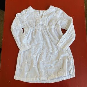 White Coverup with Eyelet Detail